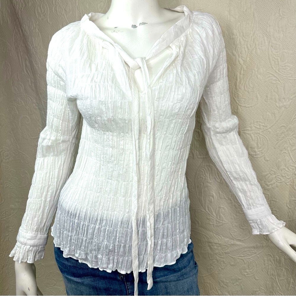 Marie Oliver Cotton Crinkle Blouse